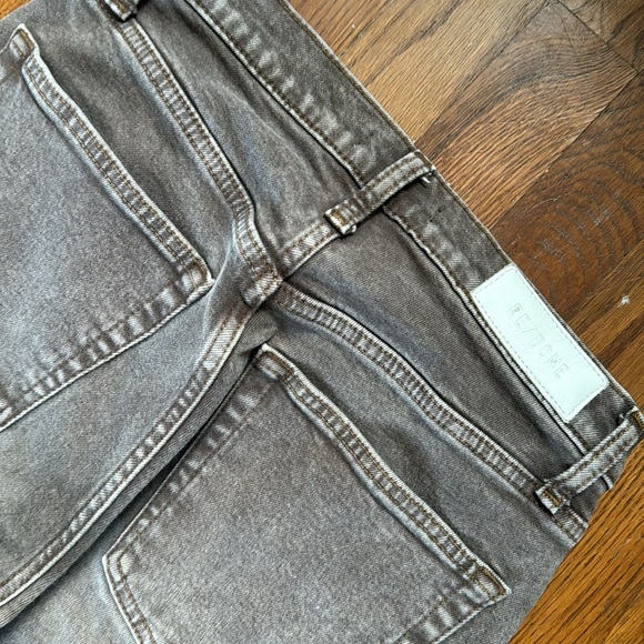 Re/Done 70s High Rise Stove Pipe Straight-Leg Jeans 26 - Picture 7 of 9